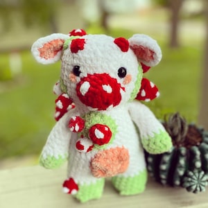 mooshroom cow crochet pattern