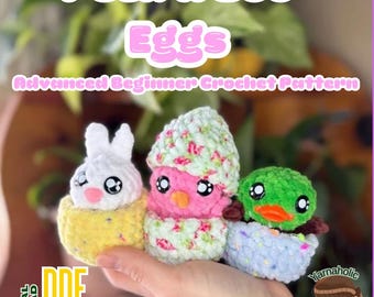 Peek A Boo Eggs crochet pattern