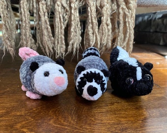 3n1 garbage gang trio crochet pattern