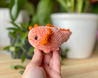 mini no sew axolotl crochet pattern