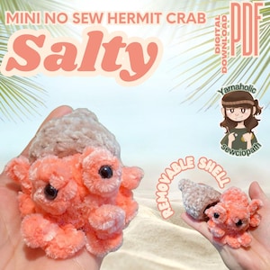 no sew pocket hermit crab crochet pattern