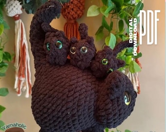 Chonk The Loaf Cat Momma MOD No Sew Crochet Pattern