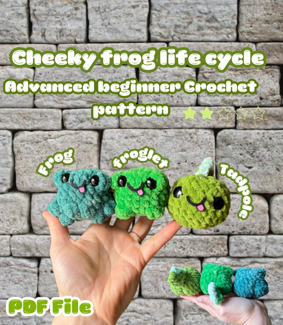 Low Sew Froggy Life Cycle Crochet Pattern - Etsy