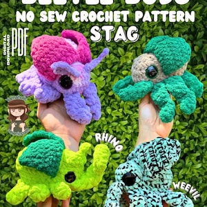 Modèle de crochet Beetle Buds sans couture