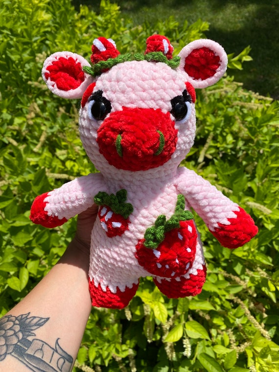 Strawberry Cow Crochet Pattern Etsy