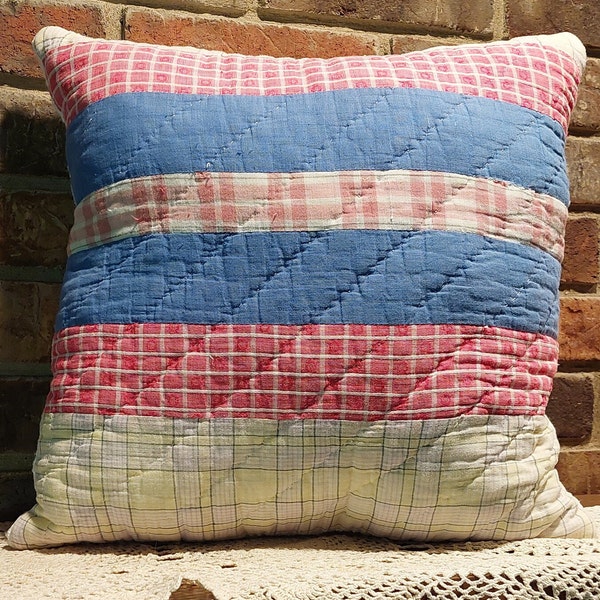 Quilted Throw Pillow Etsy