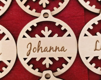 Christbaumschmuck mit Personalisierung