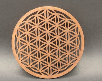 Holz Untersetzer Blume des Lebens