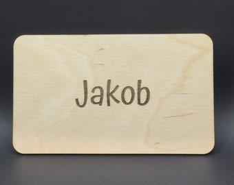 Namensschild Tür