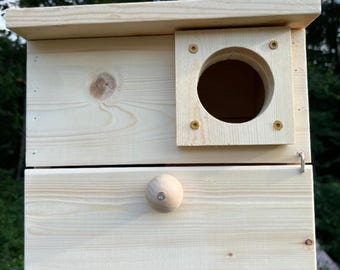 Large squirrel box, Squirrel box, squirrel nesting box, predator guard, Christmas, Gifts, Birthday, Graduation, Mom, Dad, Nesting