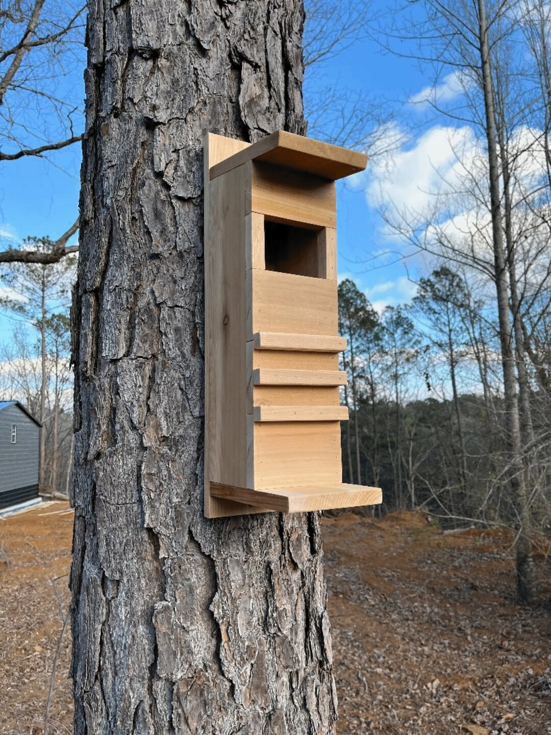 Large Owl Box, Owl Nesting Box, Owl Nesting House, Screech Owl Box