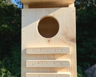Large owl house, Owl house, Owl box, Barred owl house, Owl nesting box, Barn owl house, screech owl house, handmade owl house, Gift