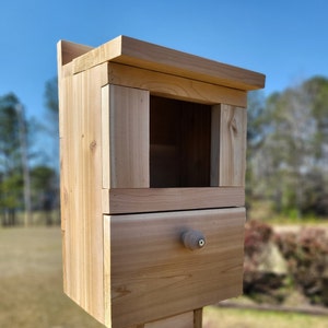 Owl box, Horned Owl, Barn Owl, Barred Owl, Hoot Owl Box, great horned owl box, Nesting Box, large owl box, owl nesting box