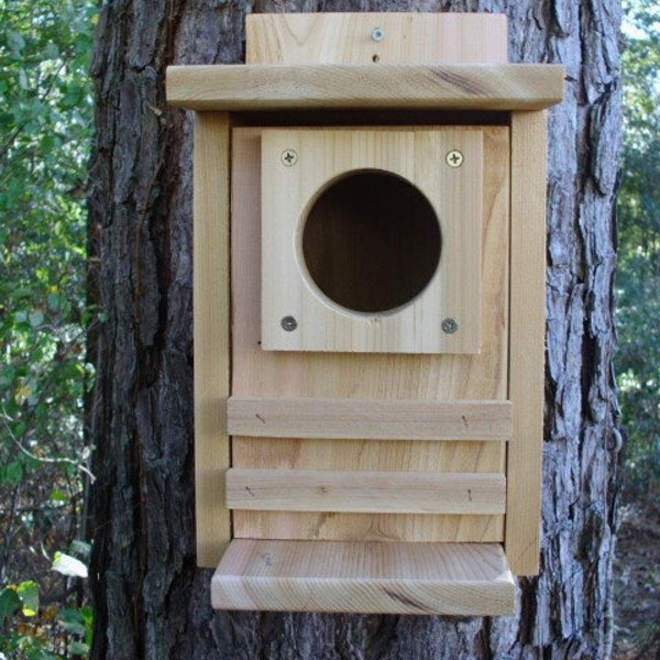 Squirrel box, Large squirrel box, Squirrel house, Squirrel nesting box, Squirrel nesting house, cedar squirrel box, squirrel house