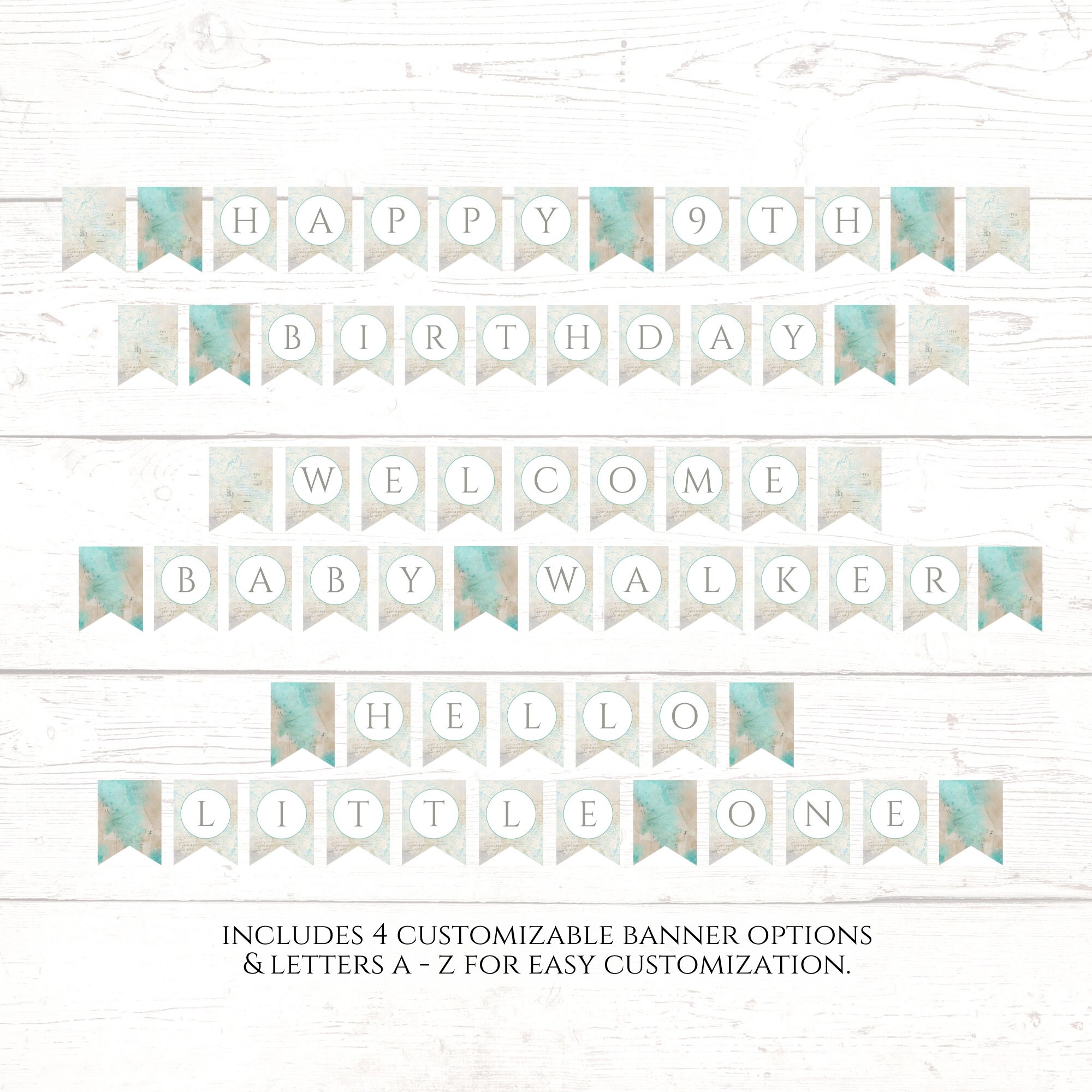 It's a Boy Banner, Editable Baby Shower Banner, Printable Baby Boy ...