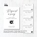 Editable Song Request Cards Template, Minimalist Wedding Song Request ...