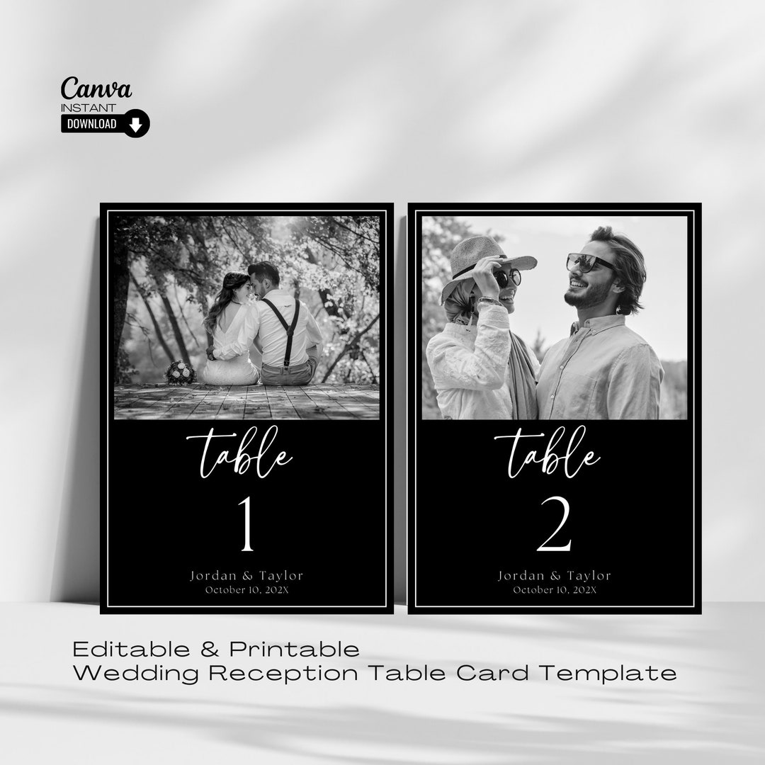 Photo Table Numbers Wedding Table Numbers Picture Table Etsy