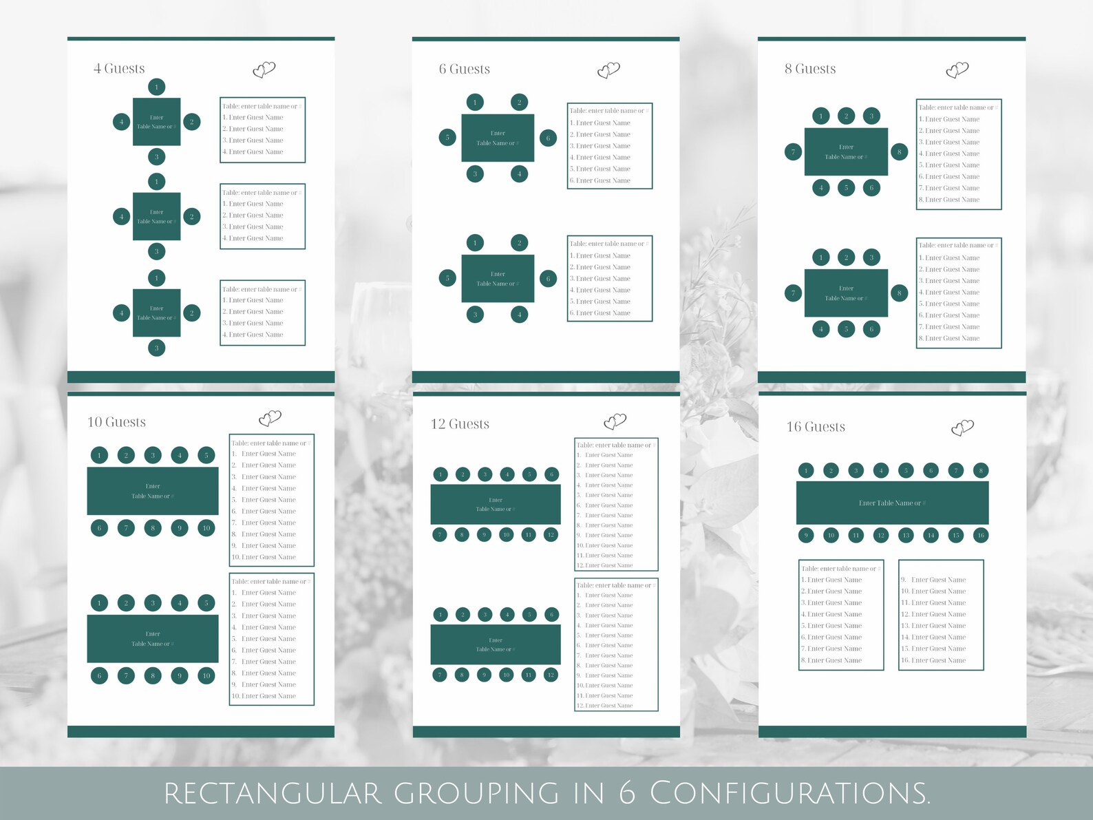 Editable Wedding Seating Chart Planner Printable Seating Etsy