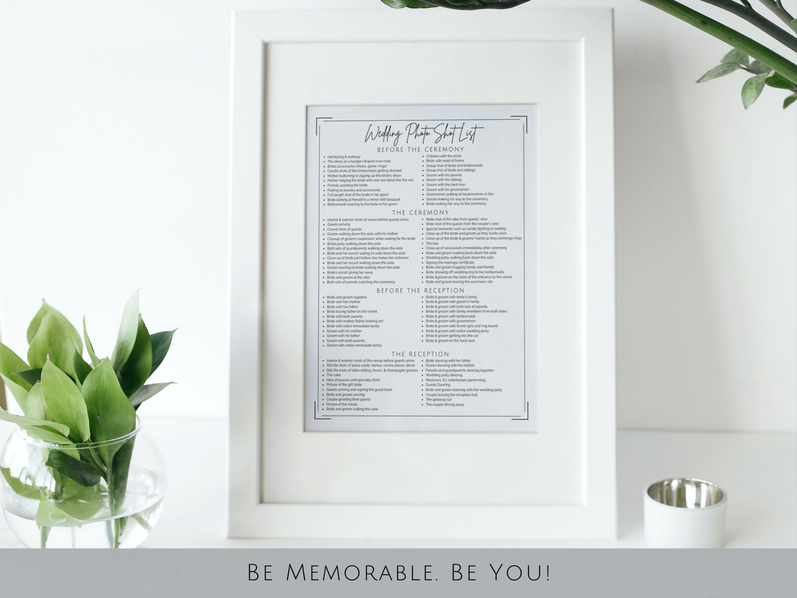 Editable Wedding Photography Checklist Photographer Form - Etsy