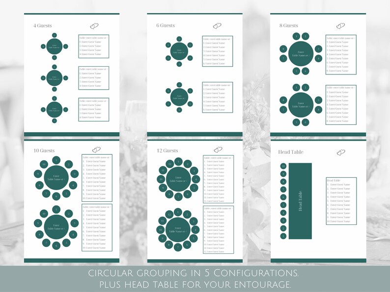 Editable Wedding Seating Chart Planner Printable Seating Etsy Editable wedding seating chart planner printable seating etsy