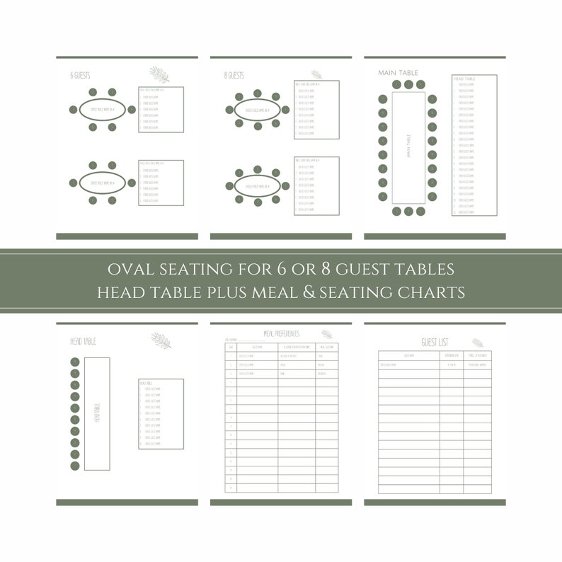 Editable Wedding Seating Chart Planner Printable Seating Etsy Editable wedding seating chart planner printable seating etsy