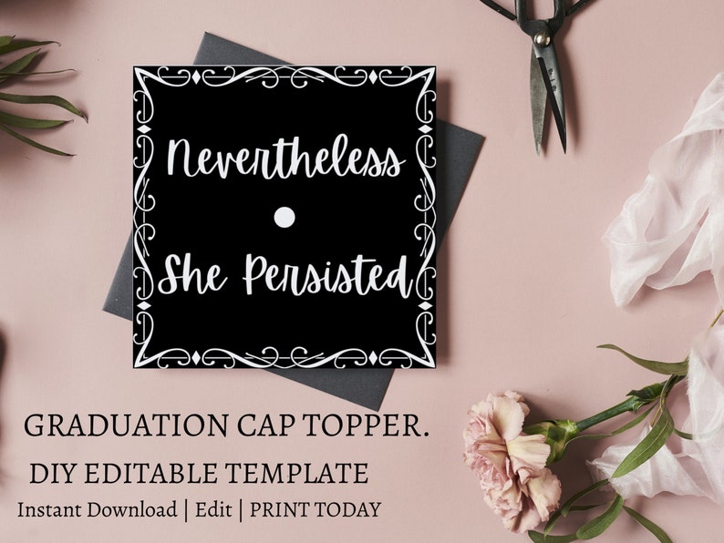Graduation Cap Topper Template Printable Grad Cap Topper DIY Etsy Graduation Cap Topper Template Printable Grad Cap Topper DIY Etsy