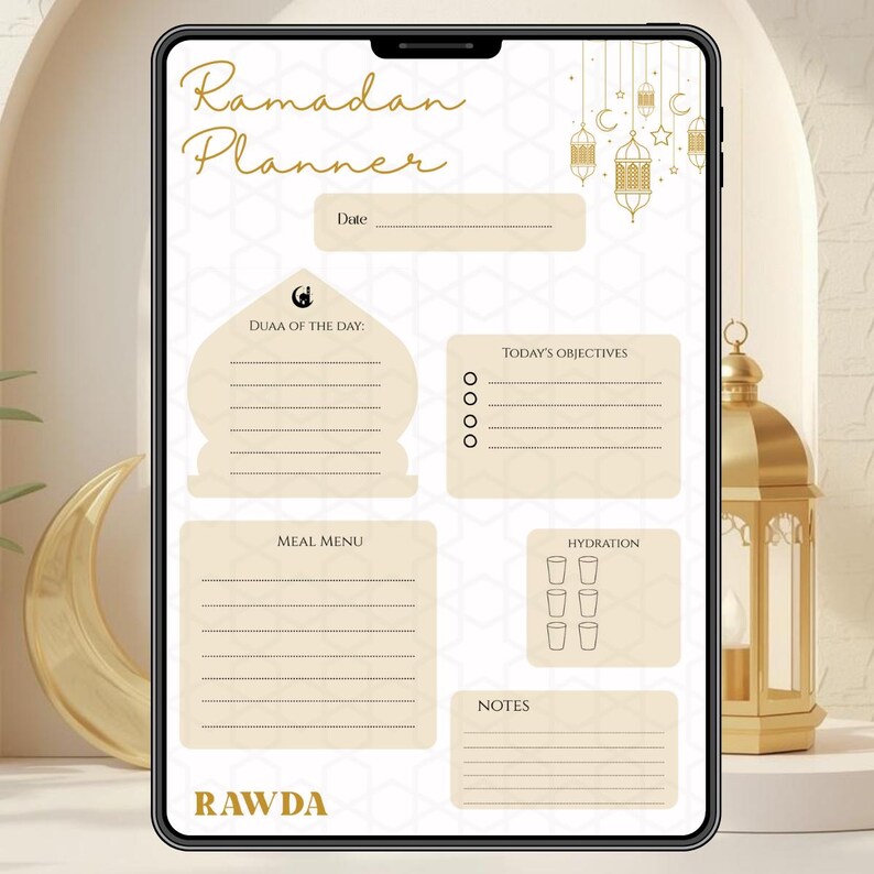 Ramadan Tracker Planner 2026 Printable PDF - Quran & Prayer Tracker ...