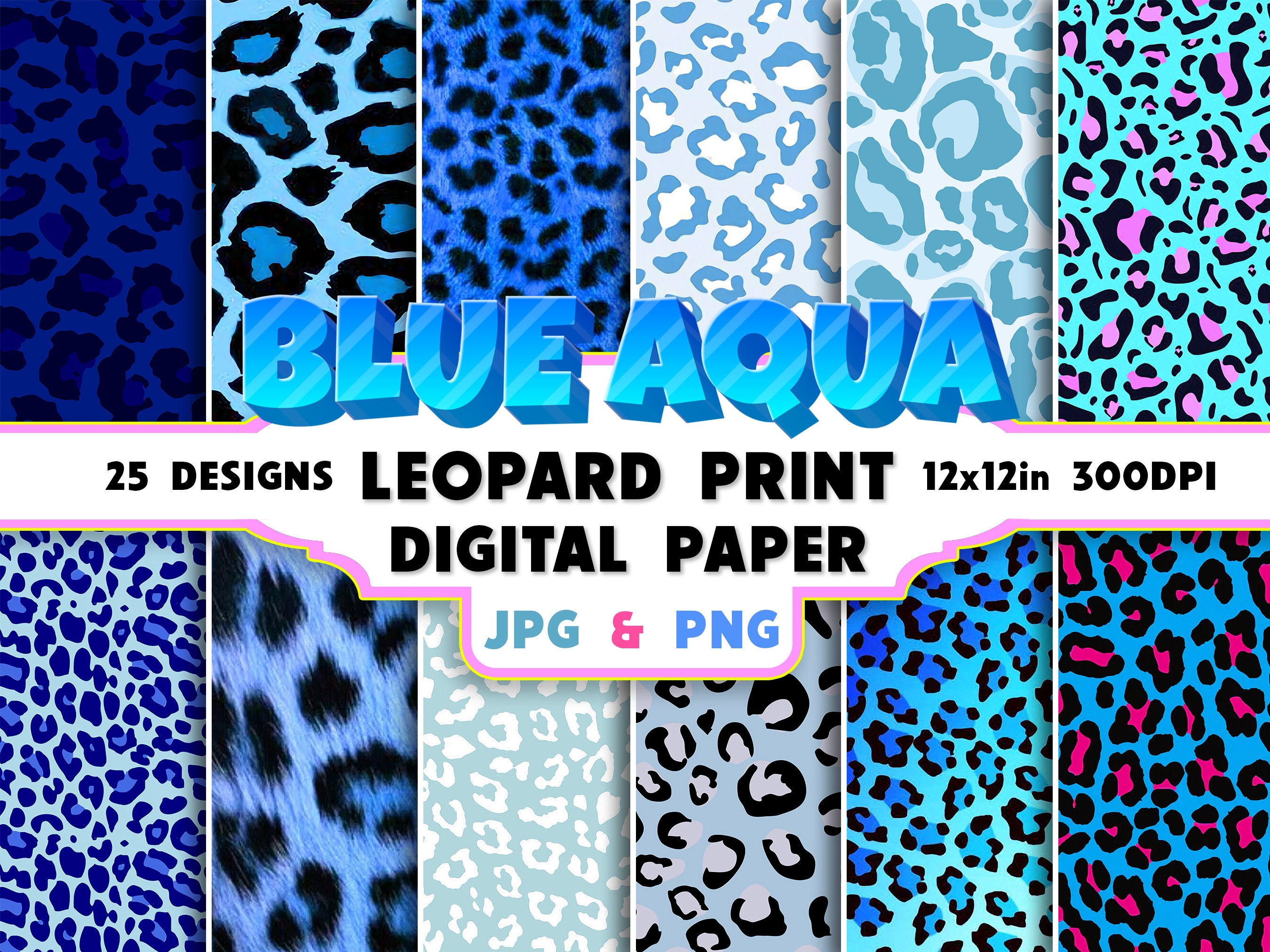 Print Digital Paper 25 Animal - Etsy