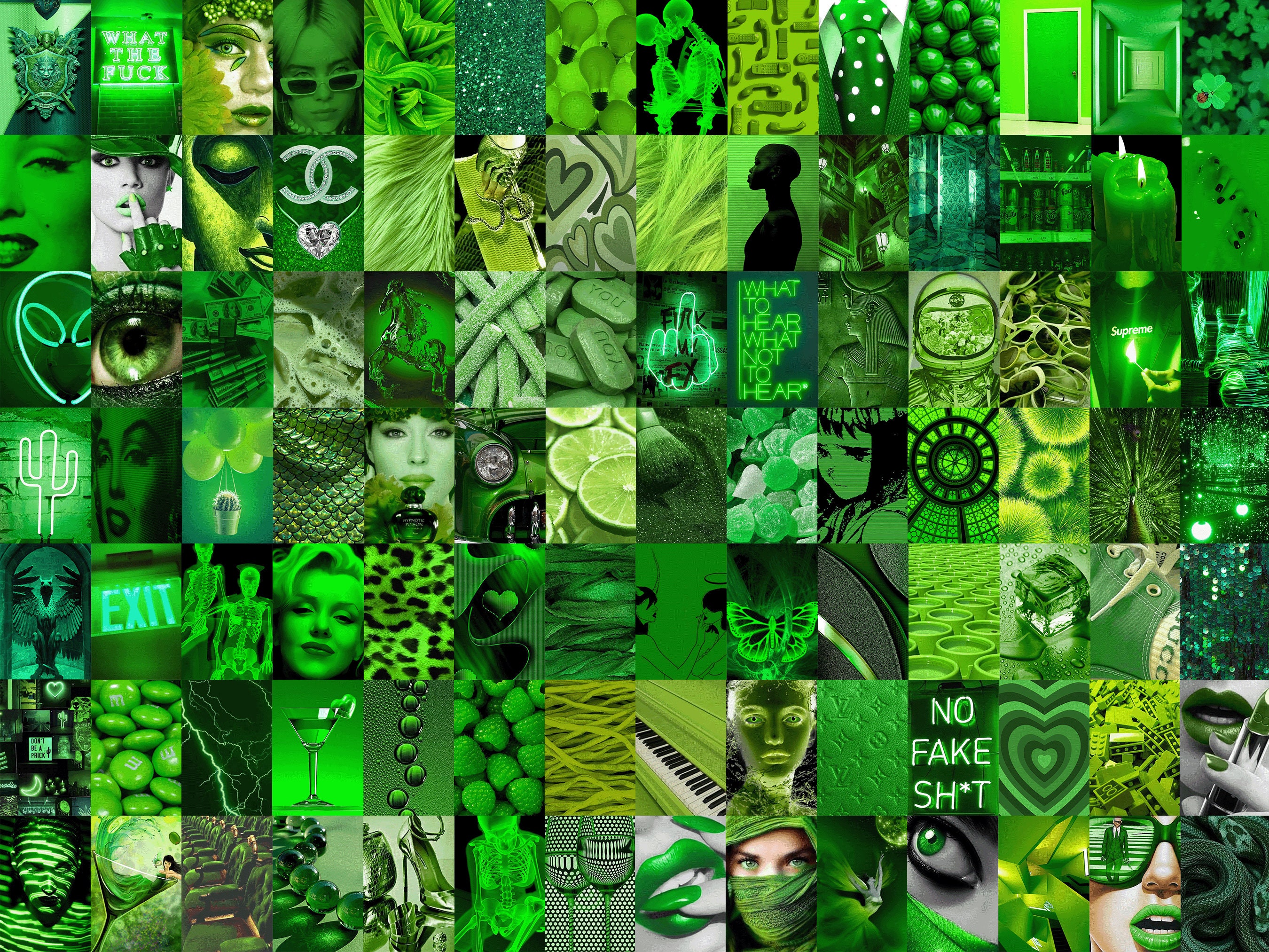 Green collage  Wallpaper iphone neon Aesthetic desktop wallpaper  Future wallpaper
