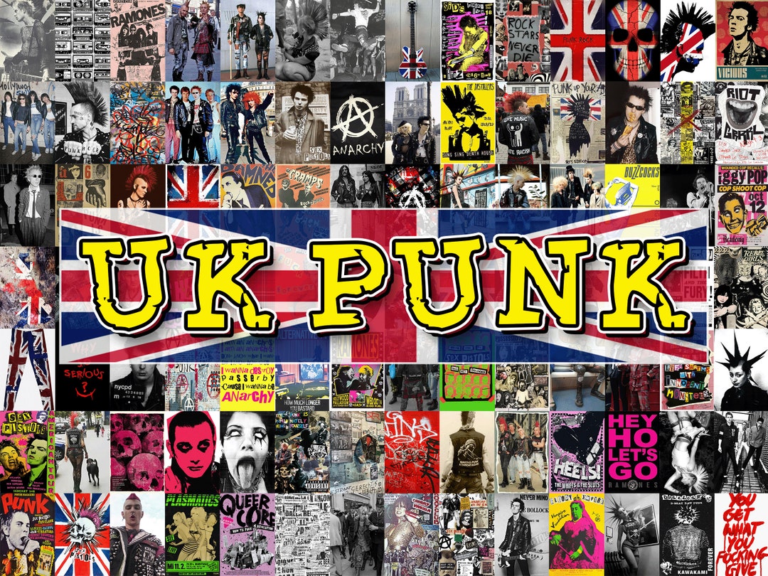 UK Punk Rock Wall Collage Kit 101 PCS Brit Punk Aesthetics - Etsy