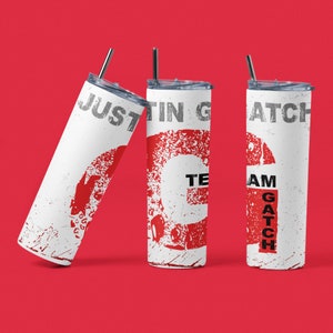 Team Gatch  20oz aluminum skinny tumbler w/ 2 lid styles!  ***FREE shipping!!