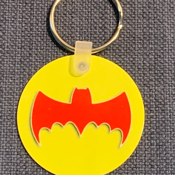 Batman Batmobile 2" aluminum keychain. Free Shipping!