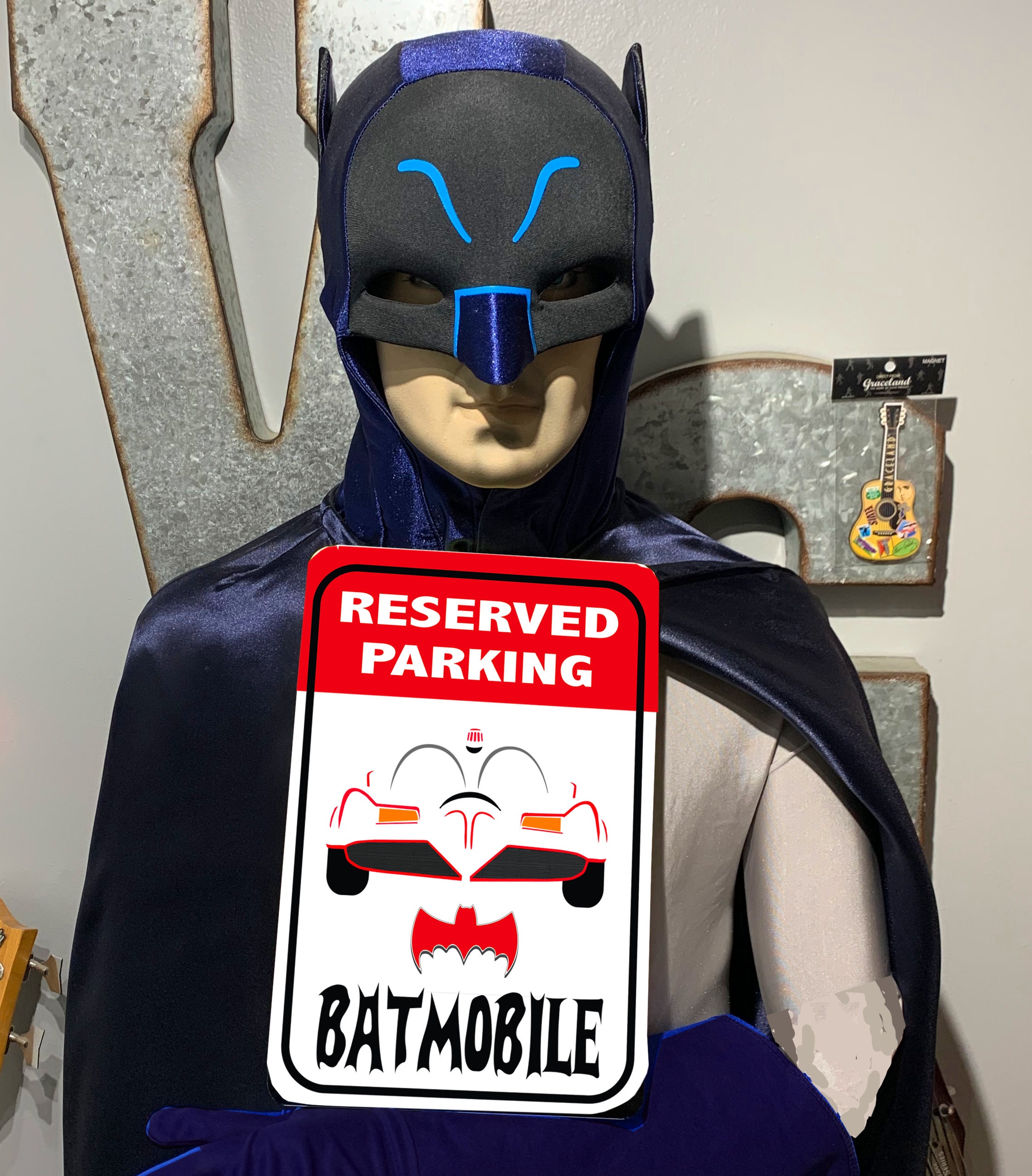 Batmobile Parking Signdont Let Someone Take The Caped Etsy
