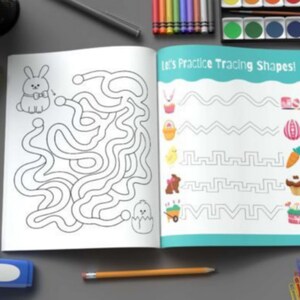 Pencil Control Tracing Workbook for Kids Graphics image 4