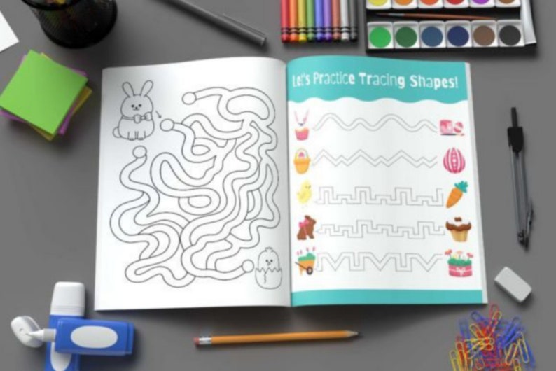 Pencil Control Tracing Workbook for Kids Graphics image 4