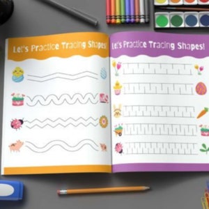 Pencil Control Tracing Workbook for Kids Graphics image 3