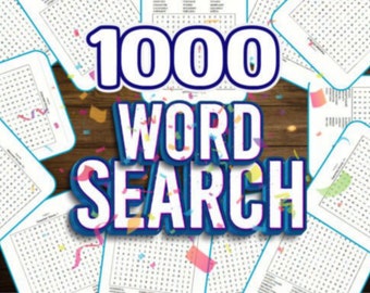 1000+ Word Search Puzzle & Solution Kdp