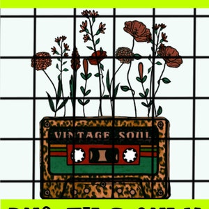 Boho Flowers, Retro Design,Retro aesthetics,Sublimation design,Downloads for Tshirt,Vintage Design,60s aesthetics,digital download