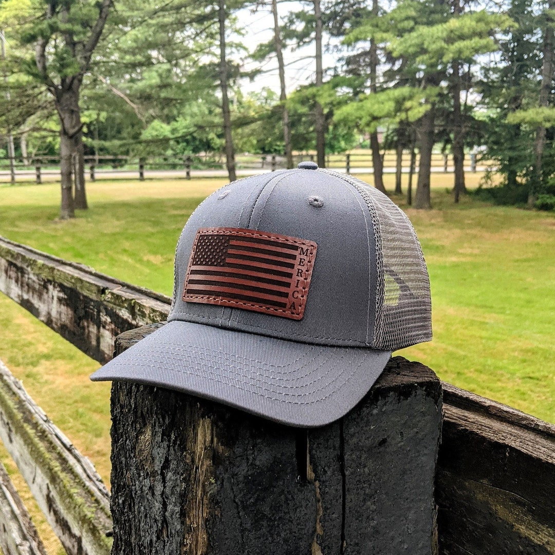 American Flag Hat for 4th of July, USA Custom State Trucker Hat ...