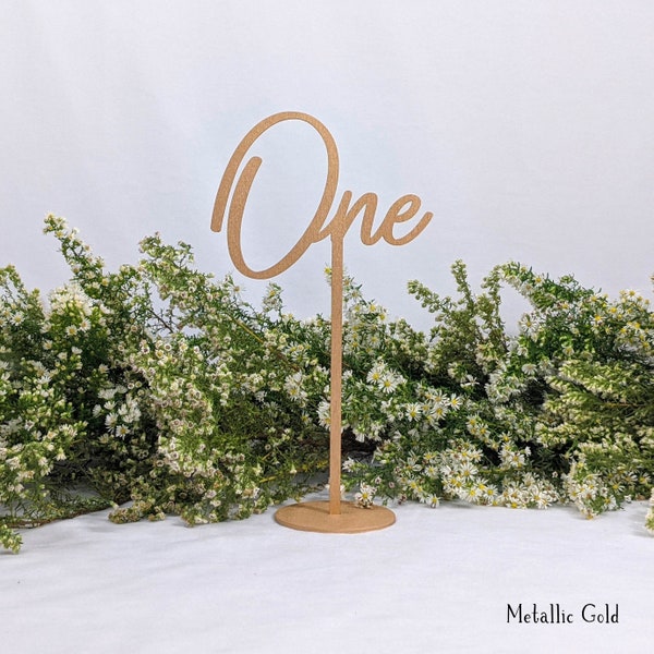 Wooden Table Numbers & Rustic Table Numbers: Gold Table Numbers, White Table Numbers | Modern Table Numbers Wedding