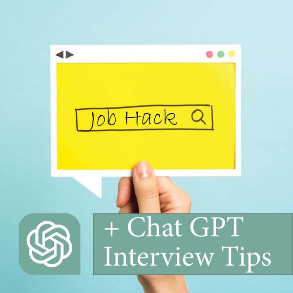 Chat Gpt Prompts for Job Interview Etsy