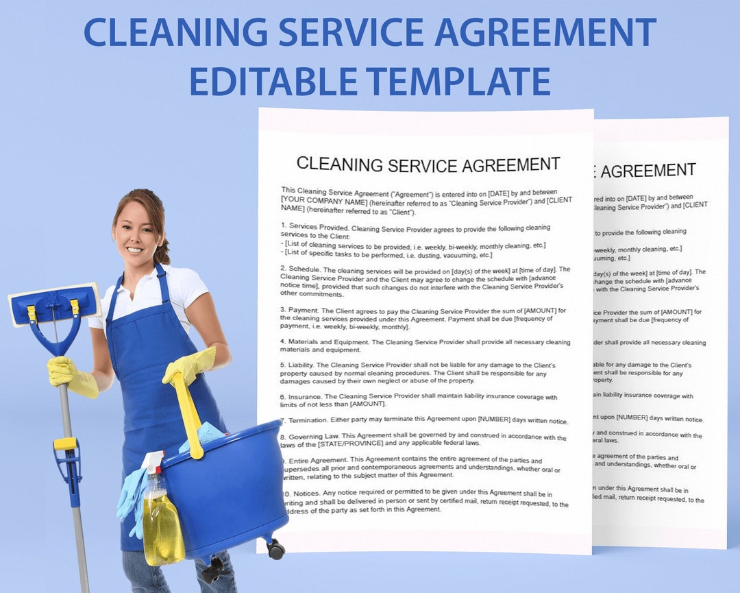 Cleaning Services Contract Template, Commercial Cleaning Contract