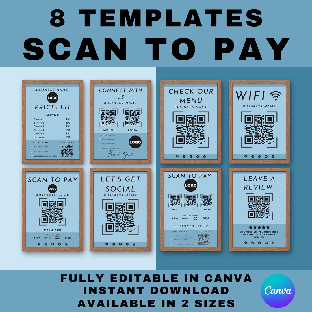 Personalized QR Code Payment Template Scannable Digital Payment Personalized QR Code Payment Template Scannable Digital Payment