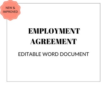 Bewerkbare serviceovereenkomst, contractsjabloon, arbeidsovereenkomst, servicevoorwaarden, zakelijk contract, afdrukbare overeenkomst