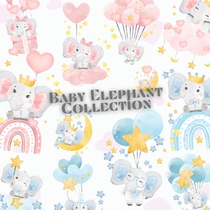 Clip art di elefantino, baby shower con elefantino, clipart di baby shower, arte di asilo nido con elefantino, png di elefantino, clipart di elefanti, png di neonato