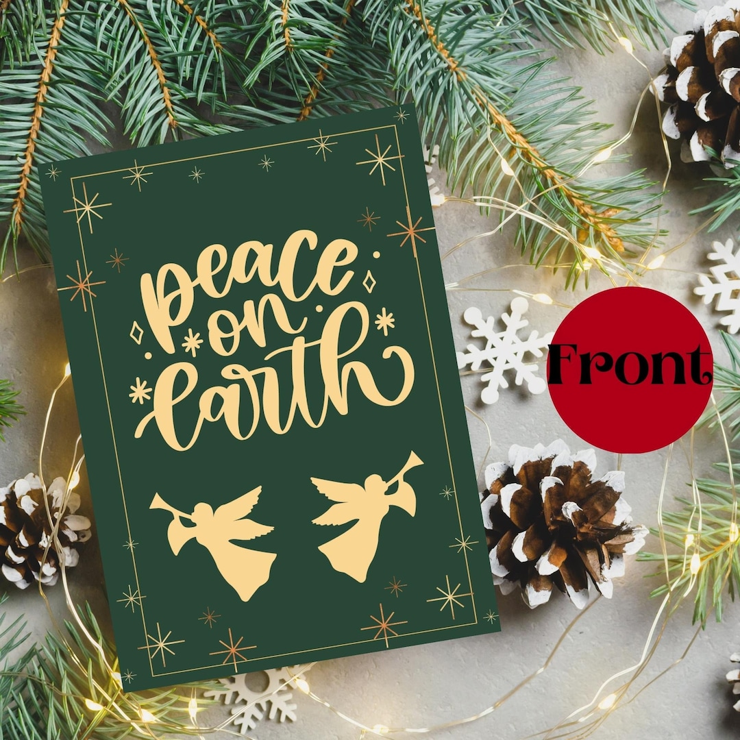 Christian Christmas Card Printable Greeting Card Digital Etsy