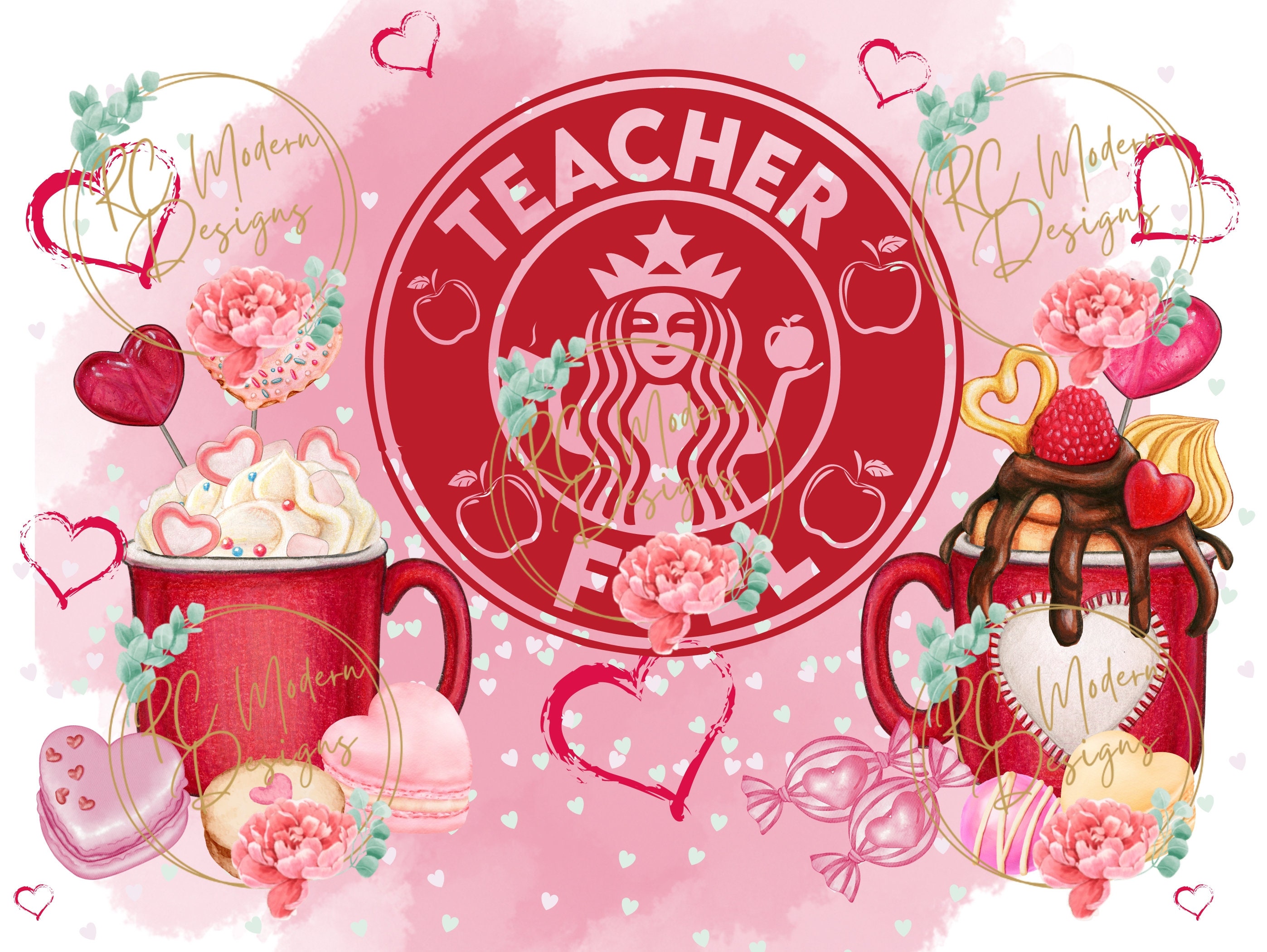 Valentines Day PNG Bundle, Png Sublimation Designs, Glitter Heart Png ...