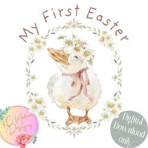 Mein erstes Ostern PNG, Baby Erstes Ostern Entlein Rosa Erstes Ostern Design, Mein erstes Ostern Baby Mädchen, Baby Erstes Ostern, Mein erstes Ostern Rosa