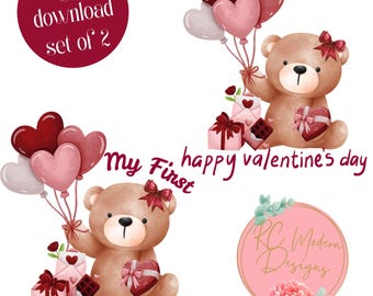 Eerste Valentijnsdag, My First Valentine, Baby's First Valentine, 1e Valentijnsdag, Baby's First Valentine Beer, First Valentine Bear