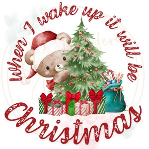 Kerstpyjamaontwerp, teddybeer kerstman png, kerstpyjama png, kerstpyjamaontwerp, kerstavondsublimatie, kerstavondpyjama voor kinderen